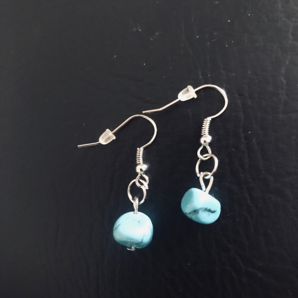 💗 Turquoise Cali Silver Earrings NEW
